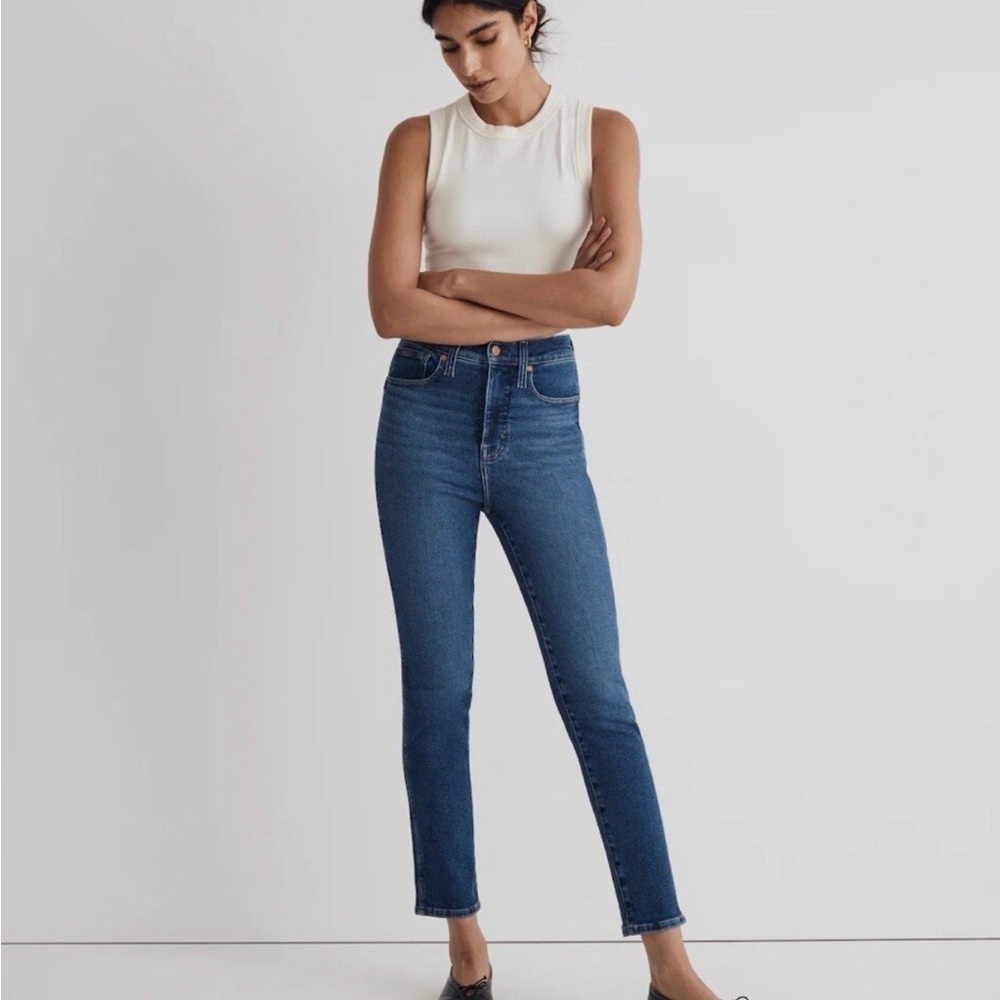 Madewell Stovepipe Jeans Dark Indigo Size 27